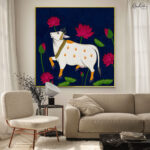 Midnight Lotus Canvas Wall Art