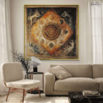 Cosmic Mandala Canvas Wall Art