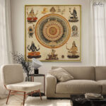 Sacred Wheel Canvas Wall Art