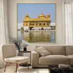 Golden Reflection Canvas Wall Art