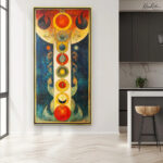 Seven Chakras Awakening Canvas Wall Art