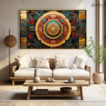 Sacred Wheel Canvas Wall Art