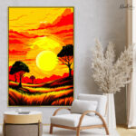 Golden Horizon Canvas Wall Art