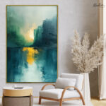 Emerald Radiance Canvas Wall Art