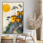 Golden Path Canvas Wall Art