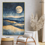 Indigo Sands Canvas Wall Art