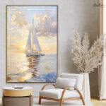 Azure Horizon Canvas Wall Art
