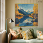 Autumn Mountain Canvas Wall Art
