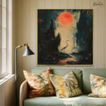 Nocturnal Grace Canvas Wall Art