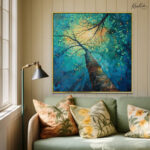 Emerald Canopy Canvas Wall Art