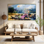 River Harmony Canvas Wall Art