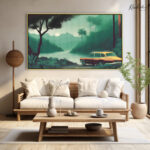 Emerald Escape Canvas Wall Art