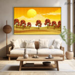 Golden Solstice Canvas Wall Art