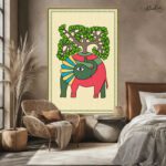 Tree Elephant Canvas Wall Art