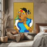 Indian Folk Canvas Wall Art