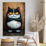 Grumpy Guardian Canvas Wall Art