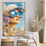 Lunar Lens Canvas Wall Art