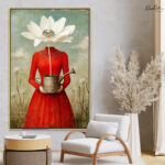 Petal Head Canvas Wall Art