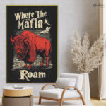 Wild Bison Spirit Canvas Wall Art