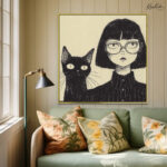 Midnight Noir Canvas Wall Art