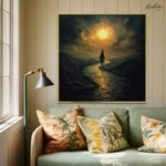 Golden Horizon Canvas Wall Art