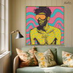 Psychedelic Pulse Canvas Wall Art