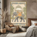 Majestic Maharaja Elephant Canvas Wall Art