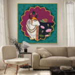 Auspicious Cow Canvas Wall Art