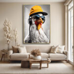 DJ Cluck Rooster Acrylic Wall Art