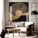 Golden Solstice Acrylic Wall Art