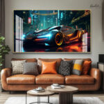 The Midnight Car Acrylic Wall Art