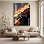 Sunset Lowrider Acrylic Wall Art