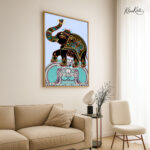 Royal Elephant Canvas Wall Art - Image 2