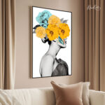 Citrus Bloom Muse Canvas Wall Art - Image 2