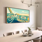 Retro Horizon Canvas Wall Art - Image 2