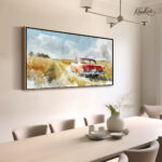 Golden Fields Journey Canvas Wall Art - Image 2