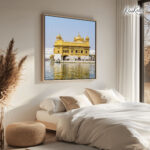 Golden Reflection Canvas Wall Art - Image 2