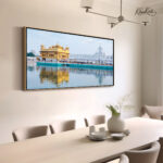 Majestic Golden Temple Canvas Wall Art - Image 2