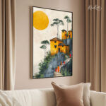 Golden Path Canvas Wall Art - Image 2