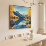 Autumn Mountain Canvas Wall Art - Image 2