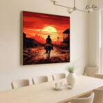 Sunset Outlaw Canvas Wall Art - Image 2