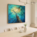 Emerald Canopy Canvas Wall Art - Image 2