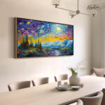 Midnight Surge Canvas Wall Art - Image 2