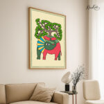 Tree Elephant Canvas Wall Art - Image 2