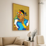 Indian Folk Canvas Wall Art - Image 2