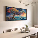 Midnight Bloom Canvas Wall Art - Image 2