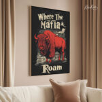 Wild Bison Spirit Canvas Wall Art - Image 2