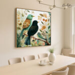 Whimsical Woodland Trio Canvas Wall Art - Image 2