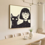 Midnight Noir Canvas Wall Art - Image 2