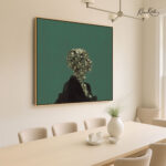 Stone Mosaic Muse Canvas Wall Art - Image 2